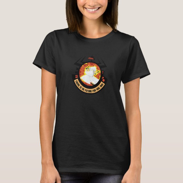 T-shirt Samurai Jack Il n'y a pas d'avenir pour vous Aku   (Devant)