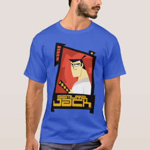 T-shirt Samurai Jack Souriant Futuristic Frame Graphic