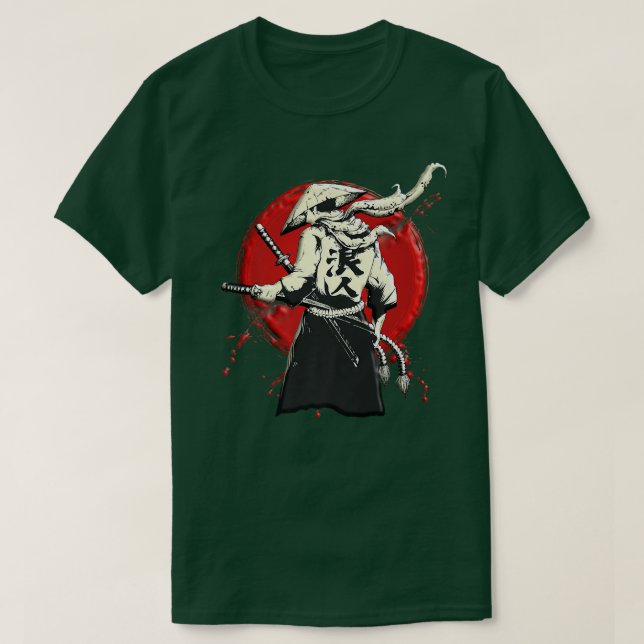 T-shirt Samurai Japanese warrior bushido swordsman  (2) (Design devant)