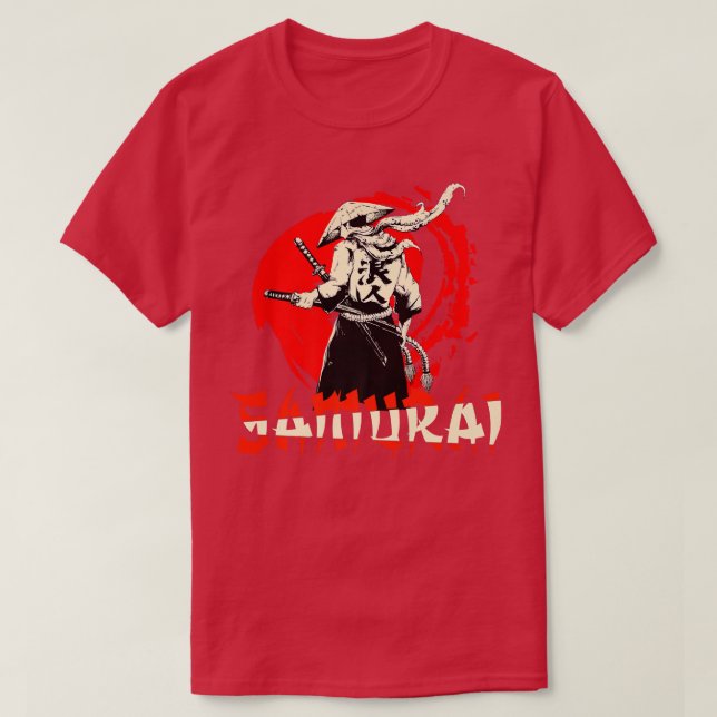 T-shirt Samurai Japonais guerrier bushido espadon Premium (Design devant)