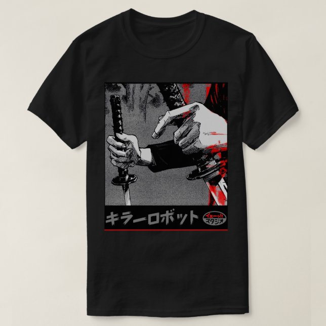 T-shirt Samurai japonais guerrier style urbain (Design devant)