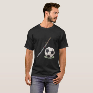 T-shirt Samurai Katana and Soccer Ball - Japan