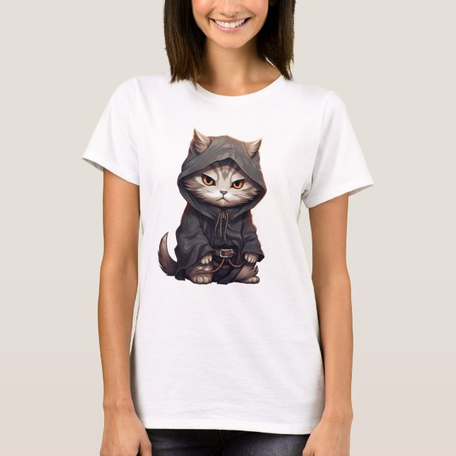 T-shirt Samurai Kitten (Devant)