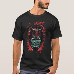 T-shirt Samurai Masque traditionnel japonais guerrier épée