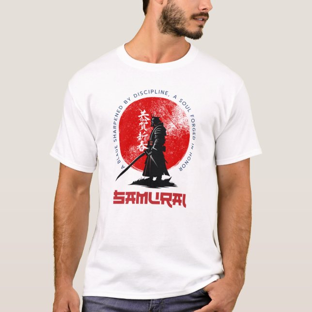T-shirt Samurai – Minimalist Warrior Tee with Cultural Pow (Devant)