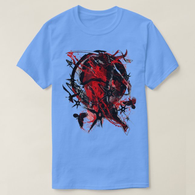 T-shirt samurai ninja Samurai Katana Ramen Ninja Kimono  (Design devant)