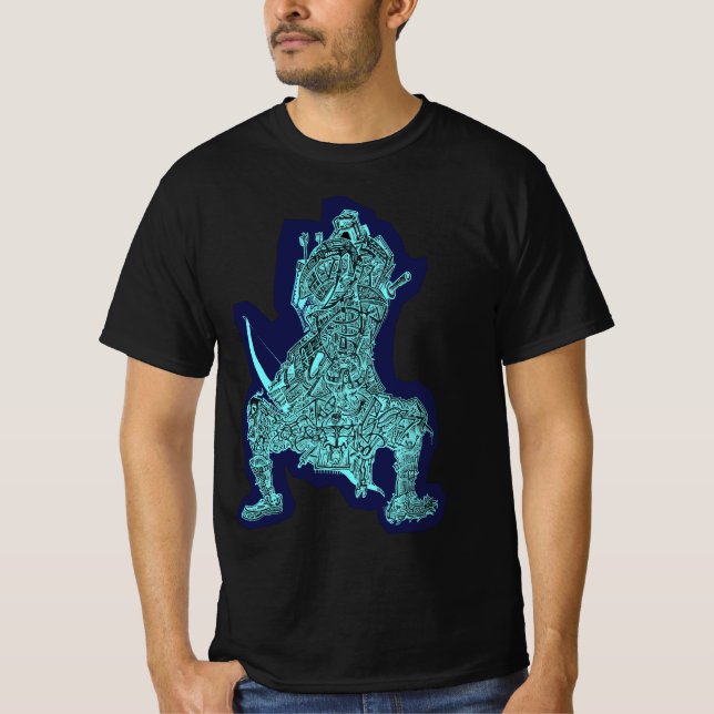 T-shirt Samurai, par Brian Benson (Devant)