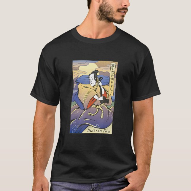 T-shirt Samurai Photographe et caméra Japonais Ukiyo E St (Devant)