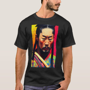 T-shirt Samurai Portrait japonais Histoire moderne Samurai