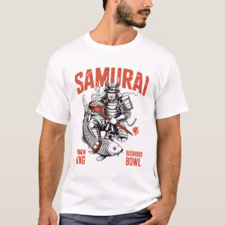 T-shirt Samurai Ramen – Nourriture asiatique de nouilles d