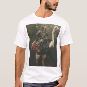 T-shirt Samurai Riding à l'autruche en Jean Fouquet Oeuvre