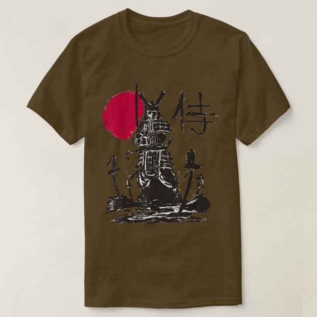 T-shirt Samurai Shirt Sword Fighter Arts martiaux japonais (Design devant)