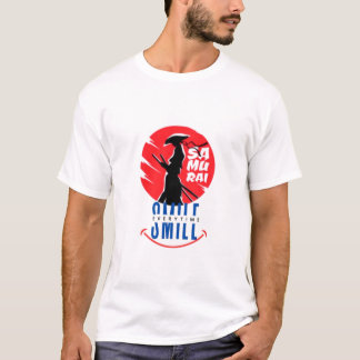 T-shirt Samurai Smile Unique Warrior Design
