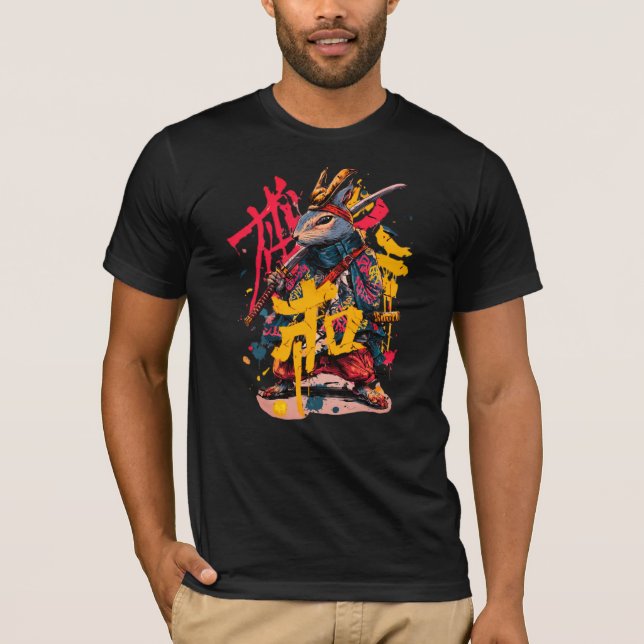 T-Shirt Samurai squirrel (Devant)