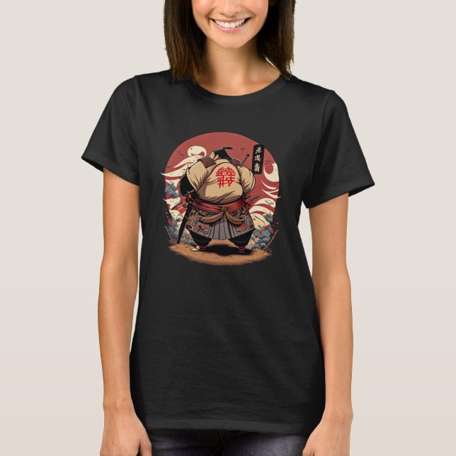 T-shirt Samurai Sumo Japan Suns Rikish Bushido Wrestler (Devant)