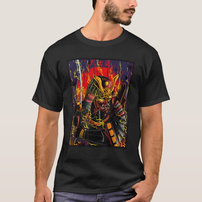T-shirt Samurai Tattoo japonais guerrier Bushido Ronin Jap (Devant)