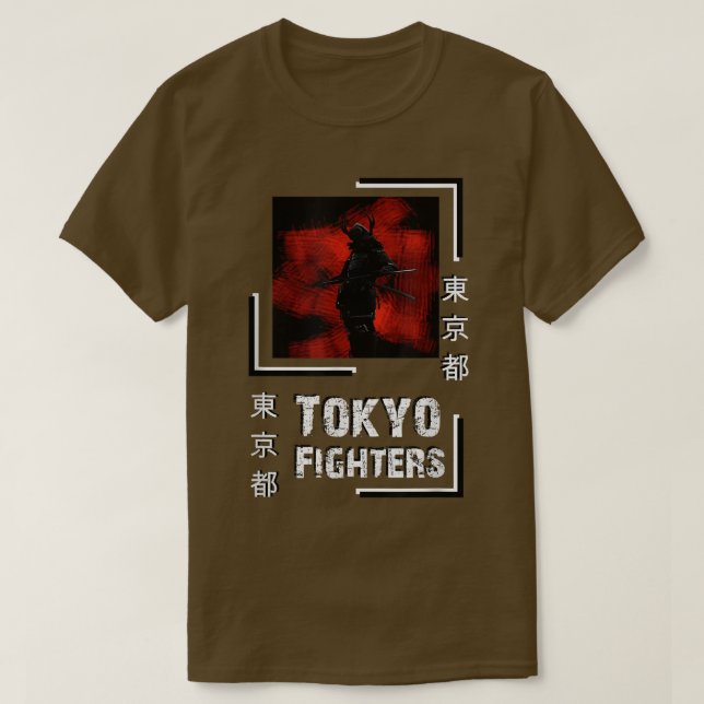 T-shirt Samurai Tokyo Fighters FanArt Style Top  (2) (Design devant)