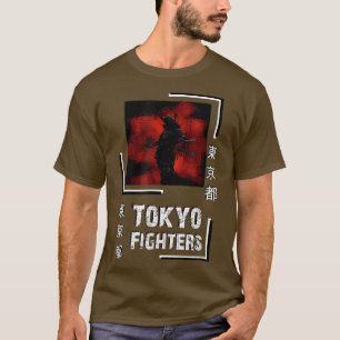 T-shirt Samurai Tokyo Fighters FanArt Style Top  (2)