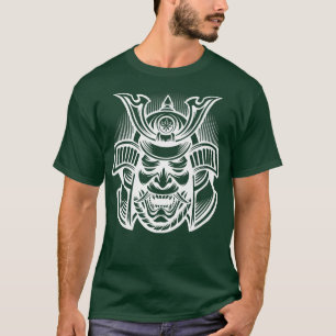 T-shirt Samurai Warrior Bushido Oni Mask Japanese Culture