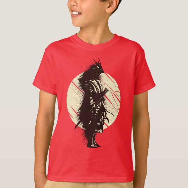 T-shirt Samurai Warrior Code Bushido Espadons japonais (Devant)