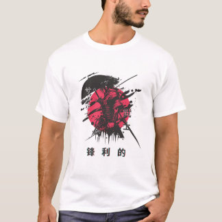 T-shirt Samurai Warrior - Crimson Honor Ink Graphic