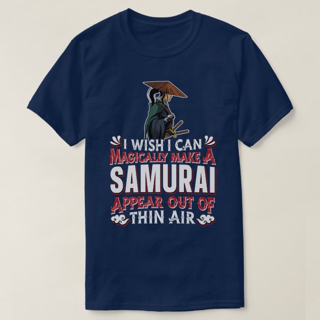 T-shirt Samurai Warrior  Magic Sword Art Japanese Fighter  (Design devant)