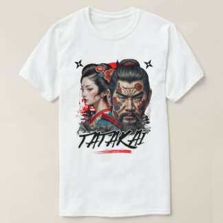 T-shirt Samurai Warrior Spirit - Artistic Tattoo Design