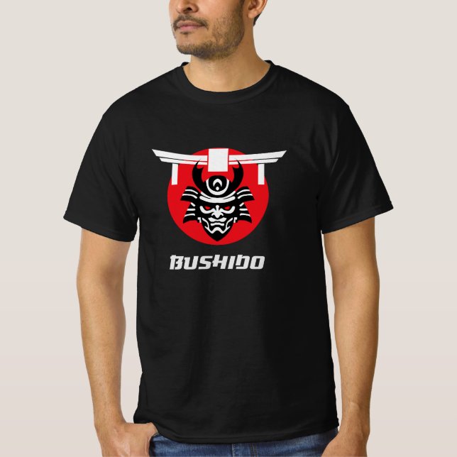 T-shirt Samurai Warrior Torii Gate Japan (Devant)