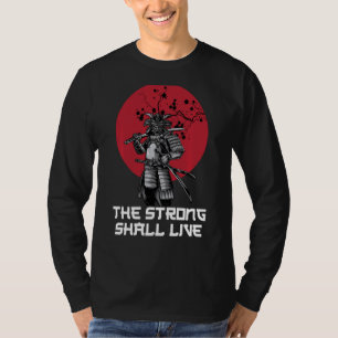 T-shirt Samurais Le Fort Vivra La Fleur De Cerisier O