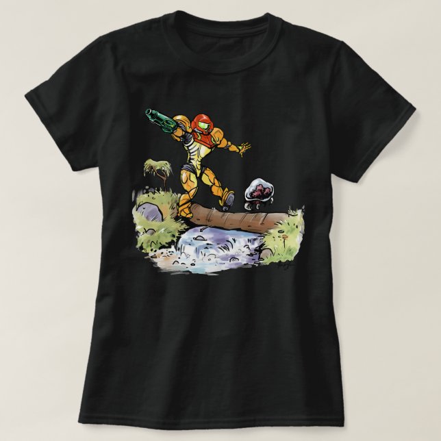 T-shirt Samus and Metroid Classic T Shirt (Design devant)
