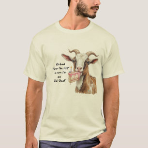 T-shirt S'amuser "A passé la colline" maintenant un "vieux