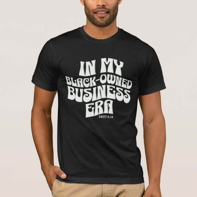 T-shirt S'AMUSER DANS MON ÉPOQUE D'AFFAIRES NOIRE A Super  (Devant)