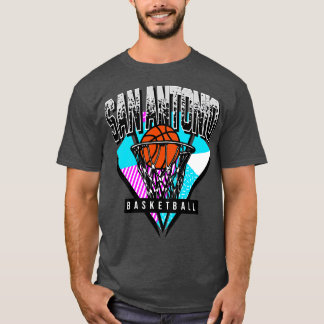 T-shirt San Antonio Basketball 90s Throwback