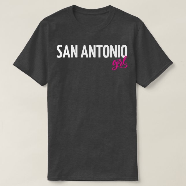 T-shirt San Antonio Girl City au Texas 1 (Design devant)