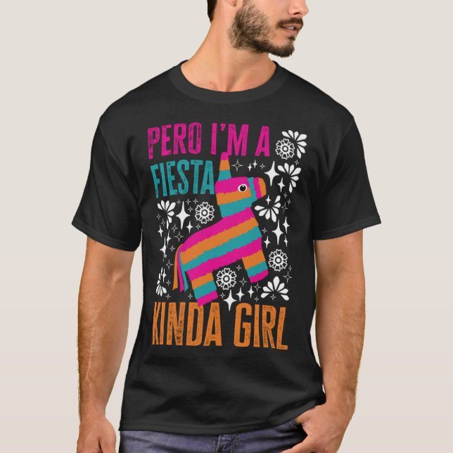 T-shirt San Antonio Kinda Girl Cute Pinata for Fiesta (Devant)