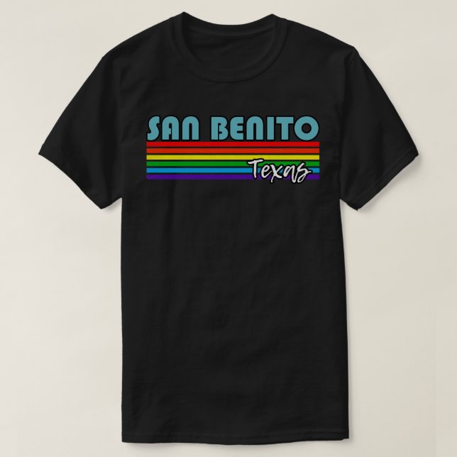 T-shirt San Benito Texas Pride San Benito LGBT Cadeau LGBT (Design devant)