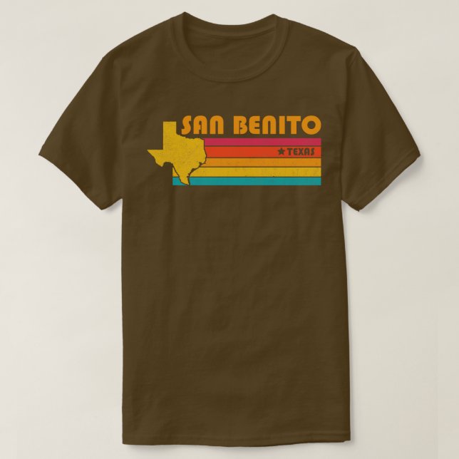 T-shirt San Benito Texas Souvenir Vintage (Design devant)