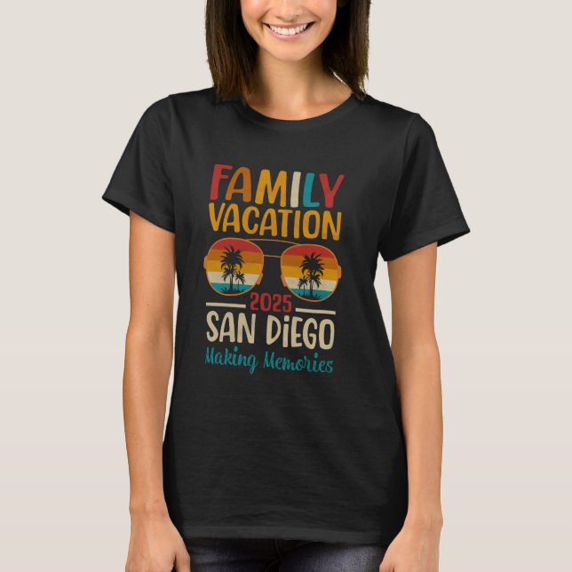 T-shirt San Diego Beach California Matching Family Vacatio (Devant)