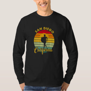 T-shirt San Diego CA Californie rétro vintage surfeur usa 
