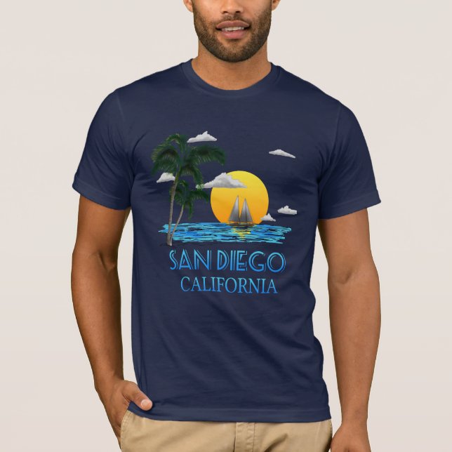 T-shirt San Diego California (Devant)