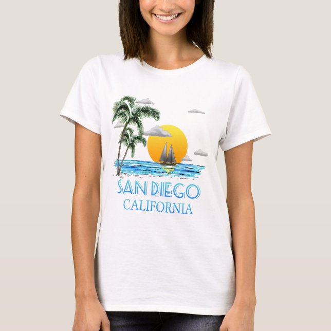 T-shirt San Diego California (Devant)