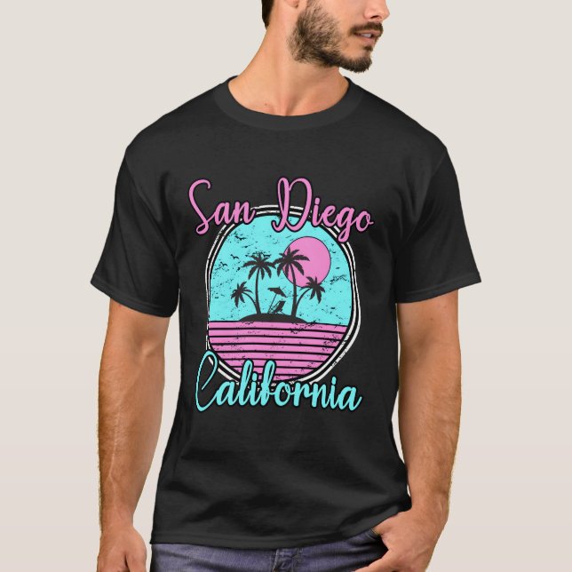 T-shirt San Diego California Ca Beach Travel (Devant)