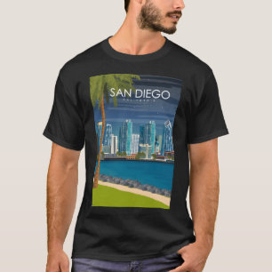 T-shirt San Diego California États-Unis Poster de voyage
