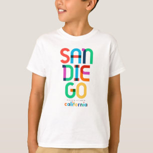 T-shirt San Diego California Mid Century, Pop Art,