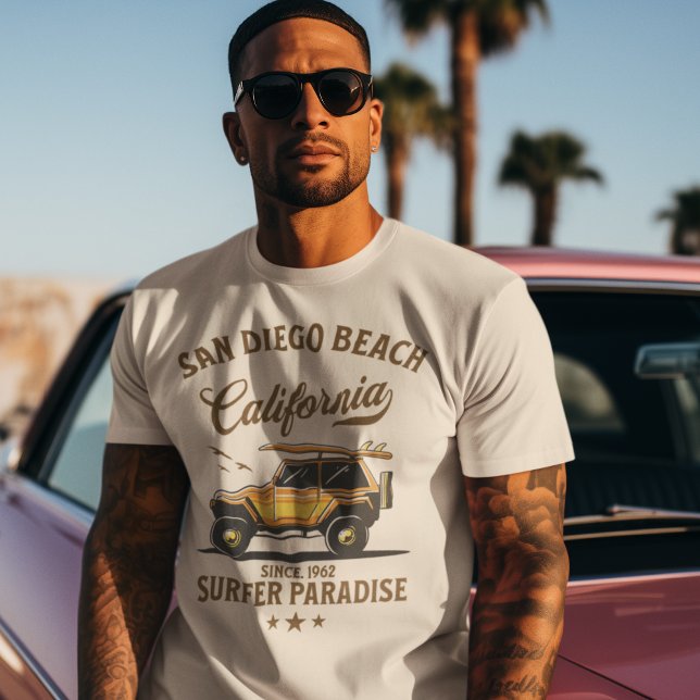 T-shirt San Diego California Surfer Paradise (Créateur téléchargé)