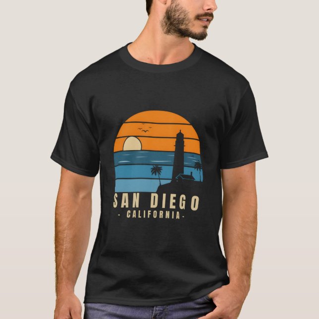 T-shirt San Diego California Throwback (Devant)