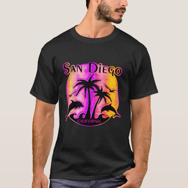 T-shirt San Diego California Tourist Local (Devant)