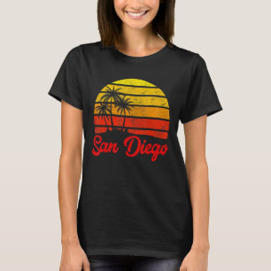 T-shirt San Diego Californie Ca Sports Vintages Femmes Hom