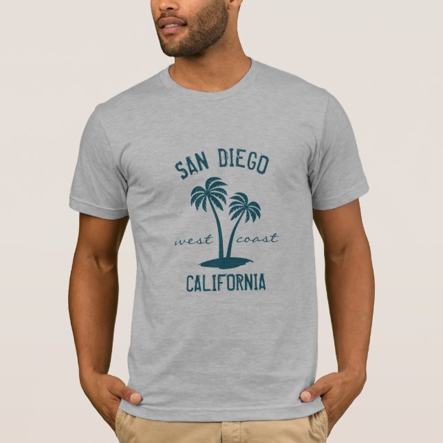 T-shirt San Diego Californie Côte Ouest (Devant)