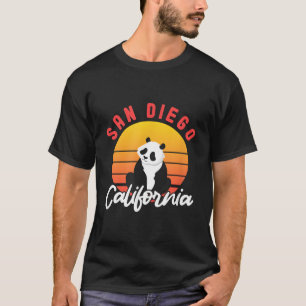 T-shirt San Diego Californie Panda ours
